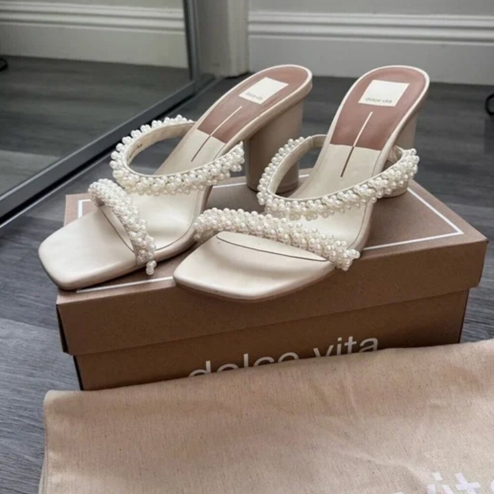 Dolce Vita -  NOEL HEELS VANILLA PEARLS
